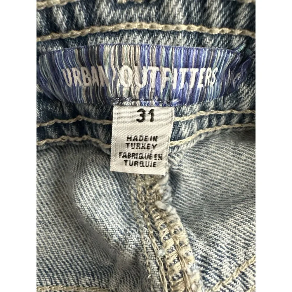 Urban Outfitters Denim Ruffled Skort Size‎ 31 Light Wash